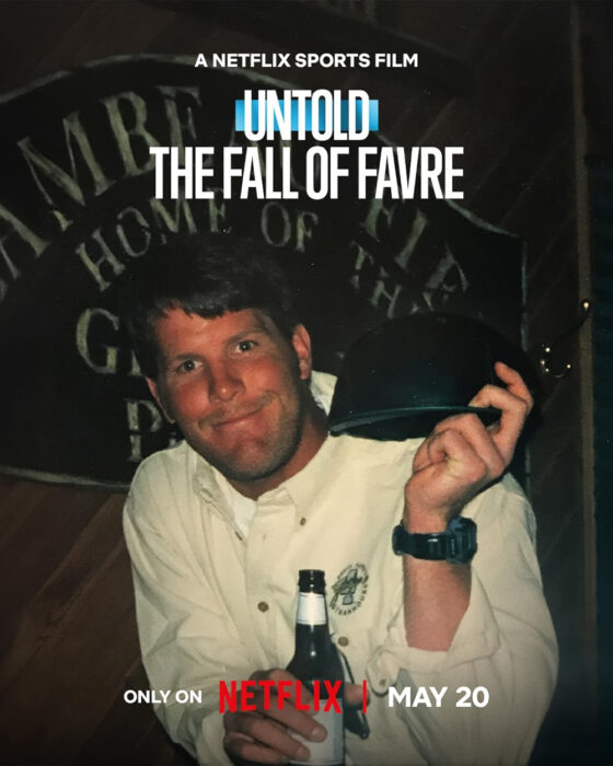 Official key art for Netflix's Untold The Fall of Favre
