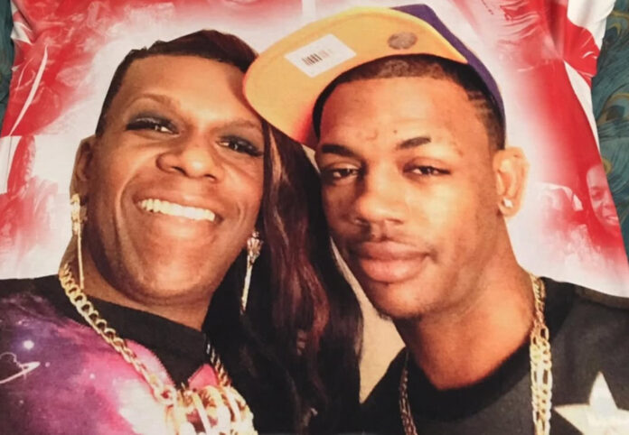 Big Freedia and partner Devon Hurst together before his passing