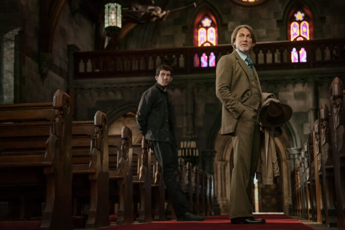 Daniel Craig and Josh O’Connor in Wake Up Dead Man: A Knives Out Mystery on Netflix.
