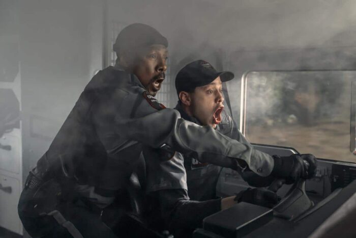 Eddie Murphy and Pete Davidson in a scene from The Pickup