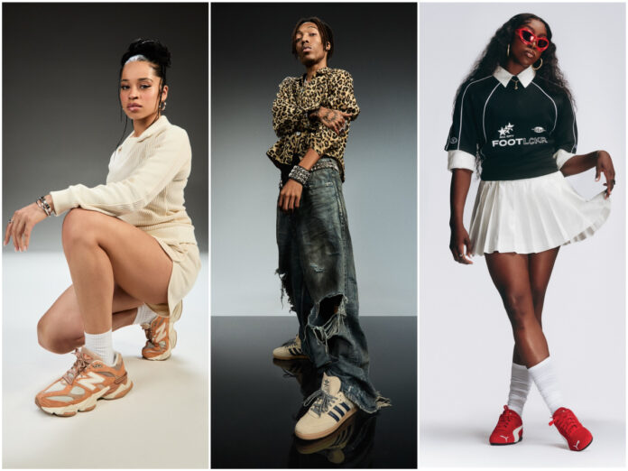 Ella Mai, Lil Tecca, and Flau'jae Johnson for Foot Locker’s Stay in Rotation Spring/Summer ’25 campaign