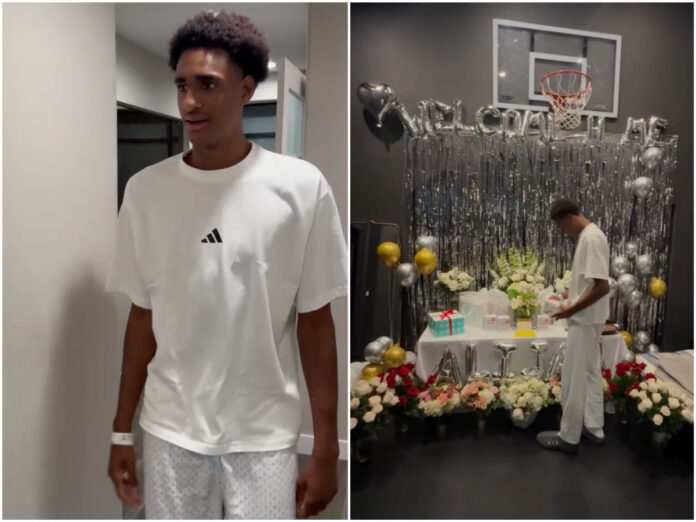 Gilbert Arenas celebrates Alijah’s homecoming after his car accident recovery.