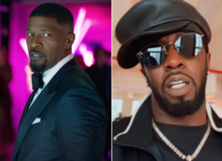 Jamie Foxx Breaks Silence On Diddy Conspiracy & Wild Hallucinations After Stroke Jamie Foxx speaking during a Hollywood Reporter roundtable, addressing Diddy conspiracy rumors