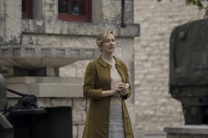 Judy Greer as Ginny Garraty in The Long Walk.