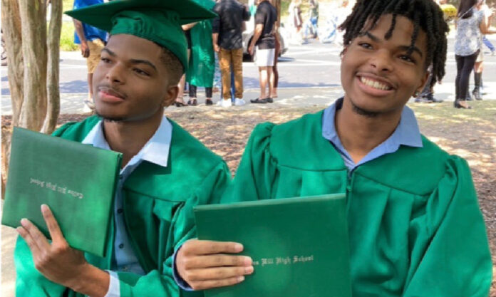 Naazir and Qaadir Lewis, 19-year-old twins whose tragic deaths were ruled a double suicide by the GBI.