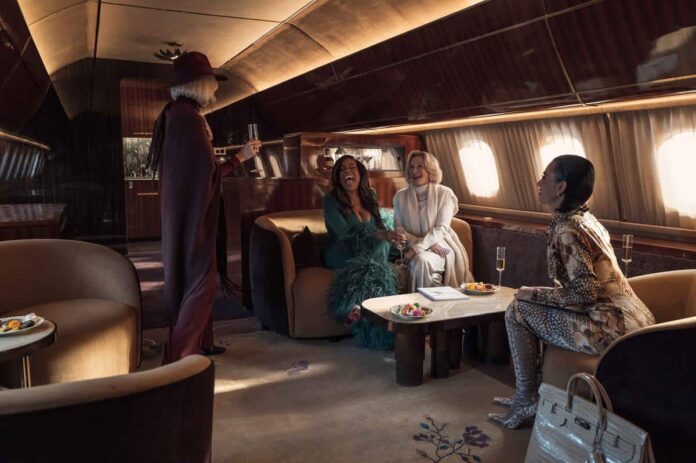 Niecy Nash-Betts, Glenn Close, and Kim Kardashian in Hulu’s legal drama “All’s Fair.”