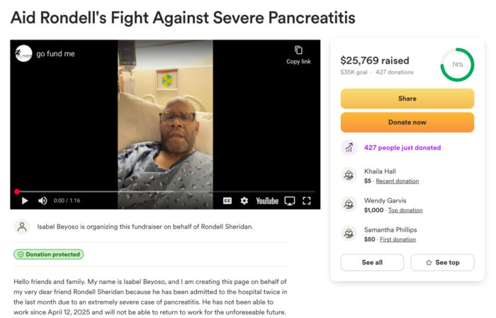 That's So Raven star Rondell Sheridan launches GoFundMe to assist with medical bills after he was hospitalized with pancreatitis.