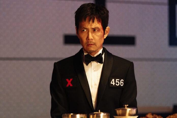 Lee Jung-jae as Seong Gi-hun in Squid Game Season 3.