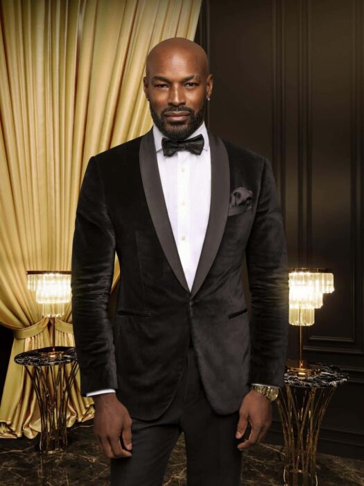 yson Beckford poses for Bravo’s Kings Court as one of the three celebrity bachelors searching for love.