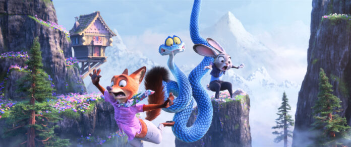 Judy Hopps, Nick Wilde, and Gary De’Snake team up in Disney’s “Zootopia 2” for a new high-stakes mystery.