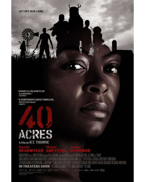 Official movie poster for 40 Acres starring Danielle Deadwyler