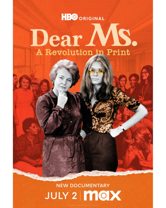 Official key art for Dear Ms.: A Revolution In Print premiering on Max this July