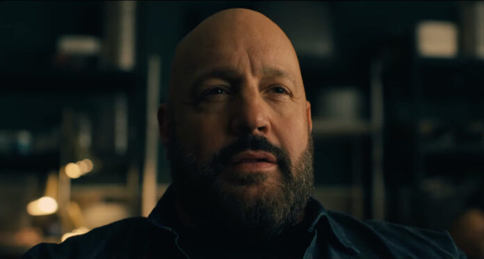 Kevin James stars in the new action-comedy "Guns Up" in theaters July 18