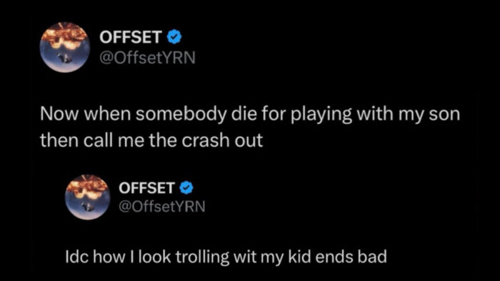 Offset tweets accusing Cardi B of using their son Wave to troll him
