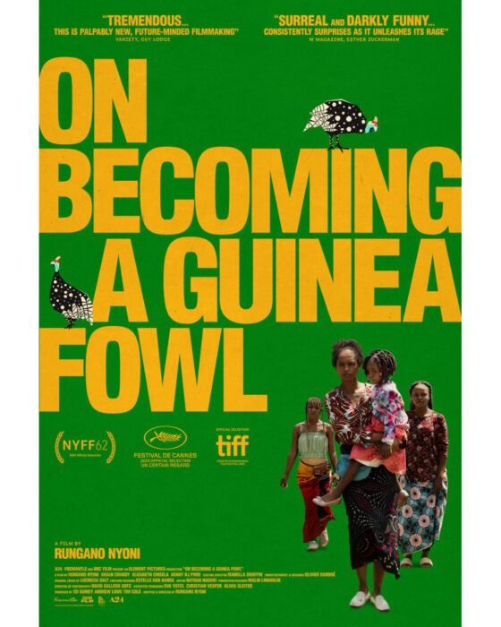 The official movie poster for On Becoming A Guinea Fowl