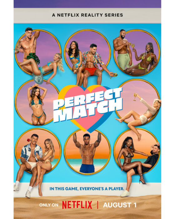 Official key art for "Perfect Match" Season 3 on Netflix