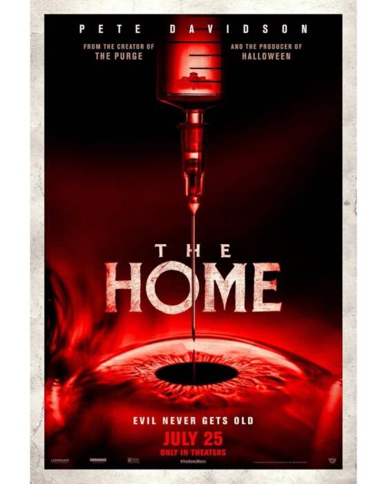 The official movie poster for Neon's The Home starring Pete Davidson
