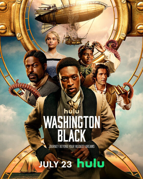 Key art for Hulu’s Washington Black, featuring Sterling K. Brown and Ernest Kingsley Jr. in the powerful historical drama premiering July 23.