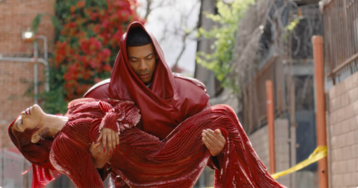 Aaron Pierre and Teyana Taylor in the “Long Time” music video