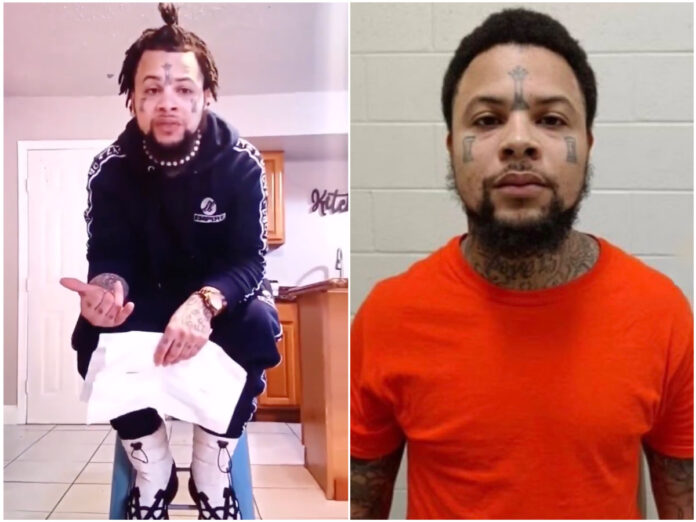 Antoine Massey in a still from a social media video posted after his New Orleans jail escape