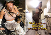Apple Watts Walks Without Walker After Crash, Shares Emotional Recovery Update Apple Watts walking without her walker during recovery journey.