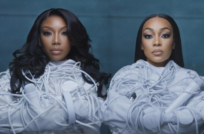 Brandy and Monica pose together in promo image for The Boy Is Mine Tour
