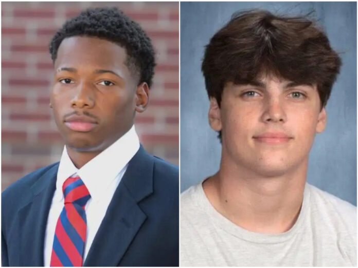Karmelo Anthony (left) and Austin Metcalf (right) involved in a tragic altercation during a Frisco ISD track meet that led to Metcalf's death.