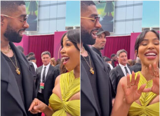 KJ Smith Accidentally Reveals Baby’s Gender During BET Awards Red Carpet Interview KJ Smith and Skyh Black on the 2025 BET Awards red carpet during their surprise baby gender reveal