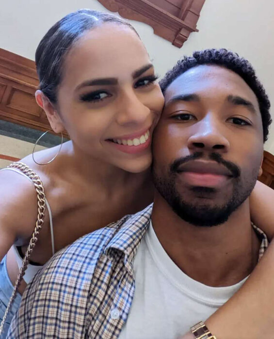Milton Johnson and Lydia Velez Gonzalez during their time on Love Is Blind Season 5 before their divorce