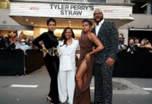 Stars Shine At NYC Premiere Of Tyler Perry’s ‘Straw’ Ahead Of Netflix Debut Teyana Taylor, Sherri Shepherd, Taraji P. Henson, and Tyler Perry attend Netflix's STRAW special screening at the Paris Theater in New York City on June 3, 2025.