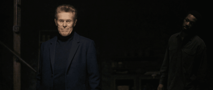 Willem Dafoe and Corey Hawkins in Hulu’s psychological thriller The Man In My Basement