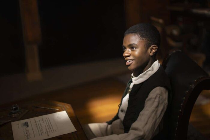 Eddie Karanja as young Washington Black in Hulu’s Washington Black
