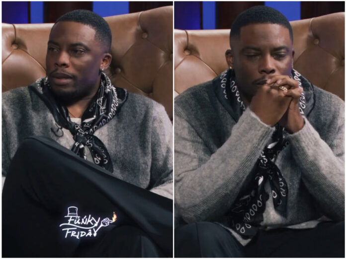Woody McClain wipes tears during emotional interview with Cam Newton on Funky Friday