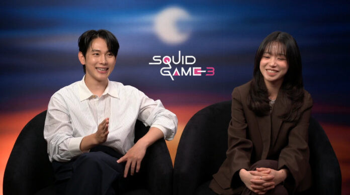Yim Si-wan and Jo Yu-ri discuss their characters Myung-gi and Jun-hee in “Squid Game” Season 3