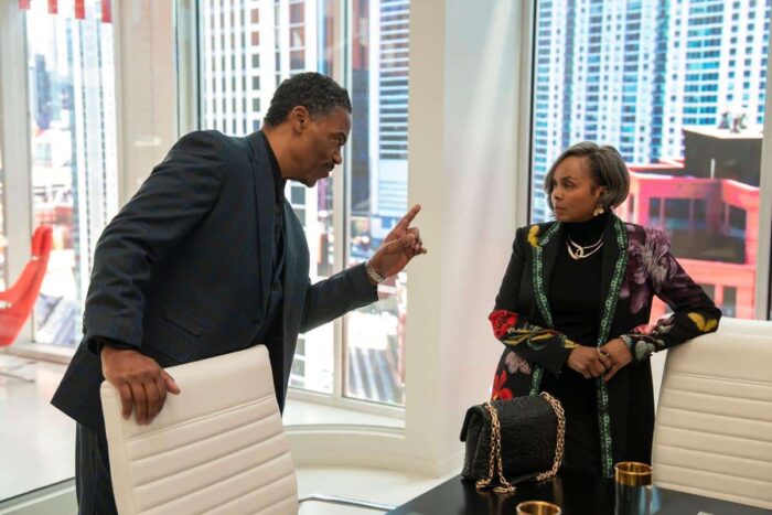 Richard Lawson and Debbi Morgan in 'Beauty In Black' Season 2 on Netflix