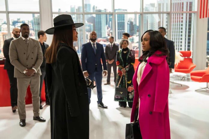 Crystle Stewart and Taylor Polidore Williams in 'Beauty In Black' Season 2 on Netflix