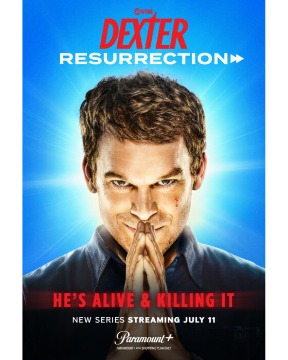 Official key art for Dexter: Resurrection now streaming on Showtime with Paramount+