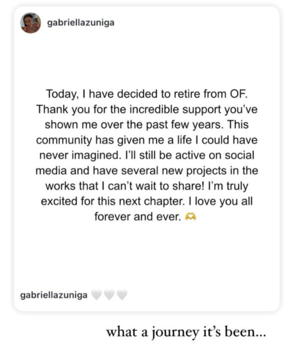 Gabrielle-Zuniga-OnlyFans-retirement-statement