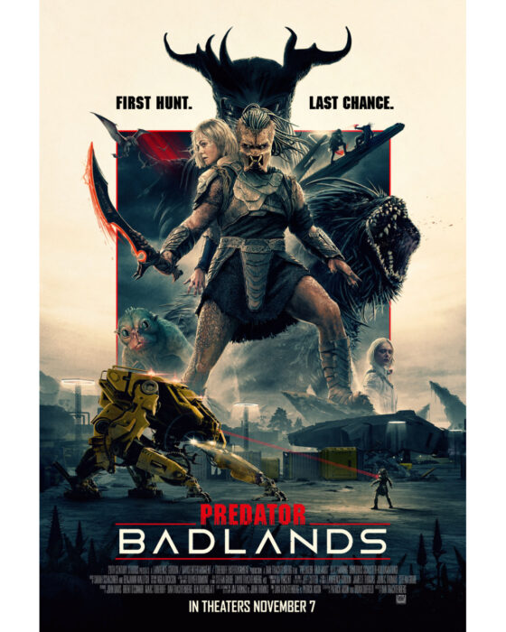 Official payoff poster for Predators: Badlands in theaters November 7