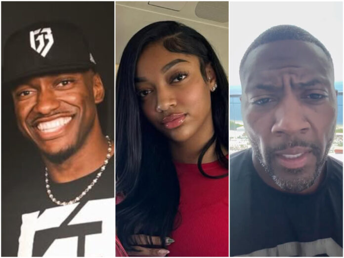 Robert Griffin III faces backlash after reposting racist image of Angel Reese, with Ryan Clark and Bernice King publicly responding.
