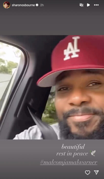 Sharon Osbourne pays tribute to Malcolm-Jamal Warner