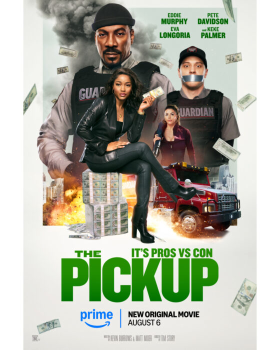 Amazon MGM Studios just dropped the brand new poster for ‘The Pickup,’ starring Eddie Murphy, Keke Palmer, and Pete Davidson!