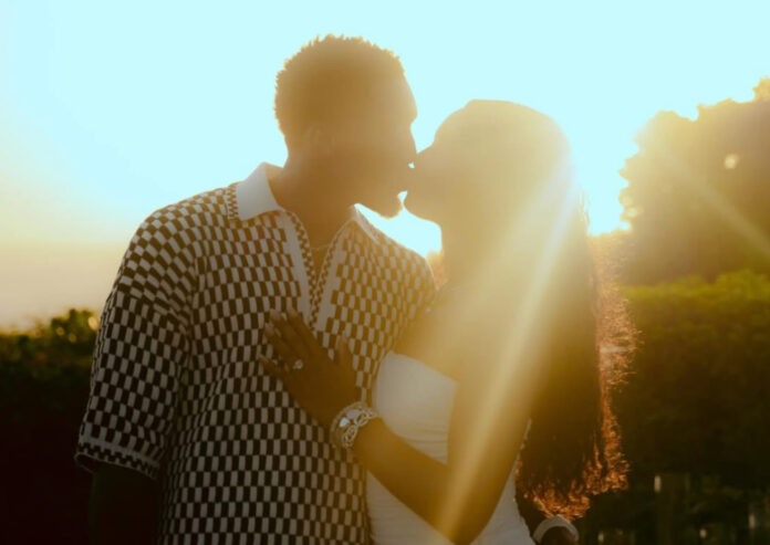 Coco Jones shows off engagement ring while kissing Donovan Mitchell after romantic proposal