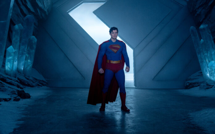 David Corenswet as Superman in DC Studios and Warner Bros. Pictures’ “Superman”
