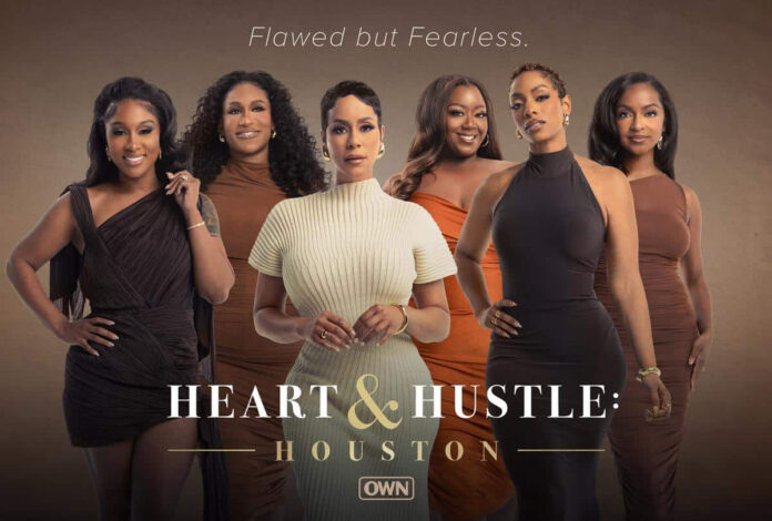 Official key art for OWN’s new docuseries “Heart & Hustle: Houston” premiering August 2, 2025