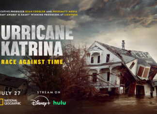 ‘Hurricane Katrina: Race Against Time’ Exposes Survival Stories And Systemic Failures In New Docuseries Key art from “Hurricane Katrina: Race Against Time” showing floodwaters in New Orleans