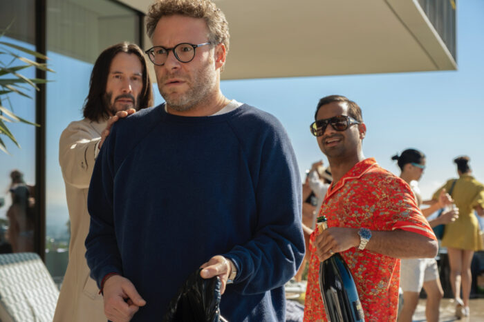 Keanu Reeves, Seth Rogen, and Aziz Ansari star in Good Fortune.