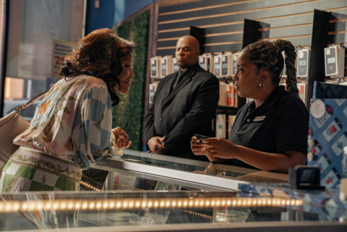 Lynn Whitfield as Alicia and Reagan Gomez as Candice in The Chi Season 7 Episode 11, streaming on Paramount+ in 2025.