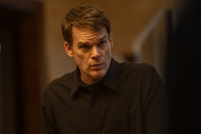 Michael C. Hall as Dexter Morgan in Dexter: Resurrection, episode 2, season 1, streaming on Paramount+