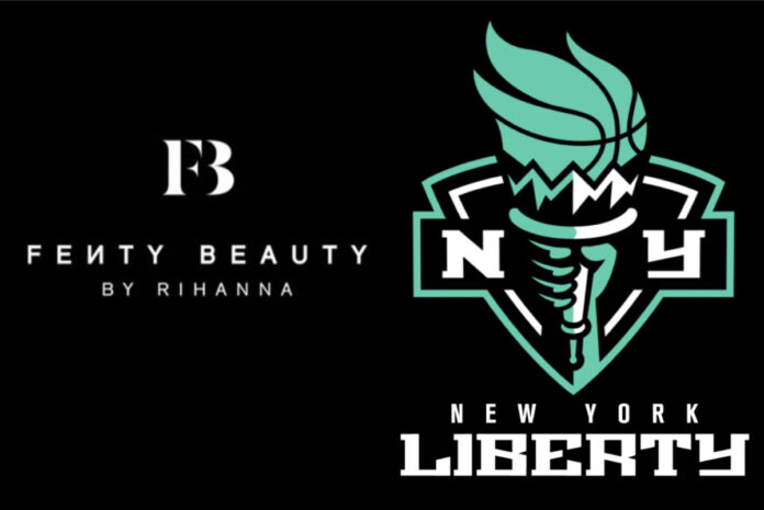 Fenty and New York Liberty celebrate beauty and sports partnership during 2024 WNBA season.